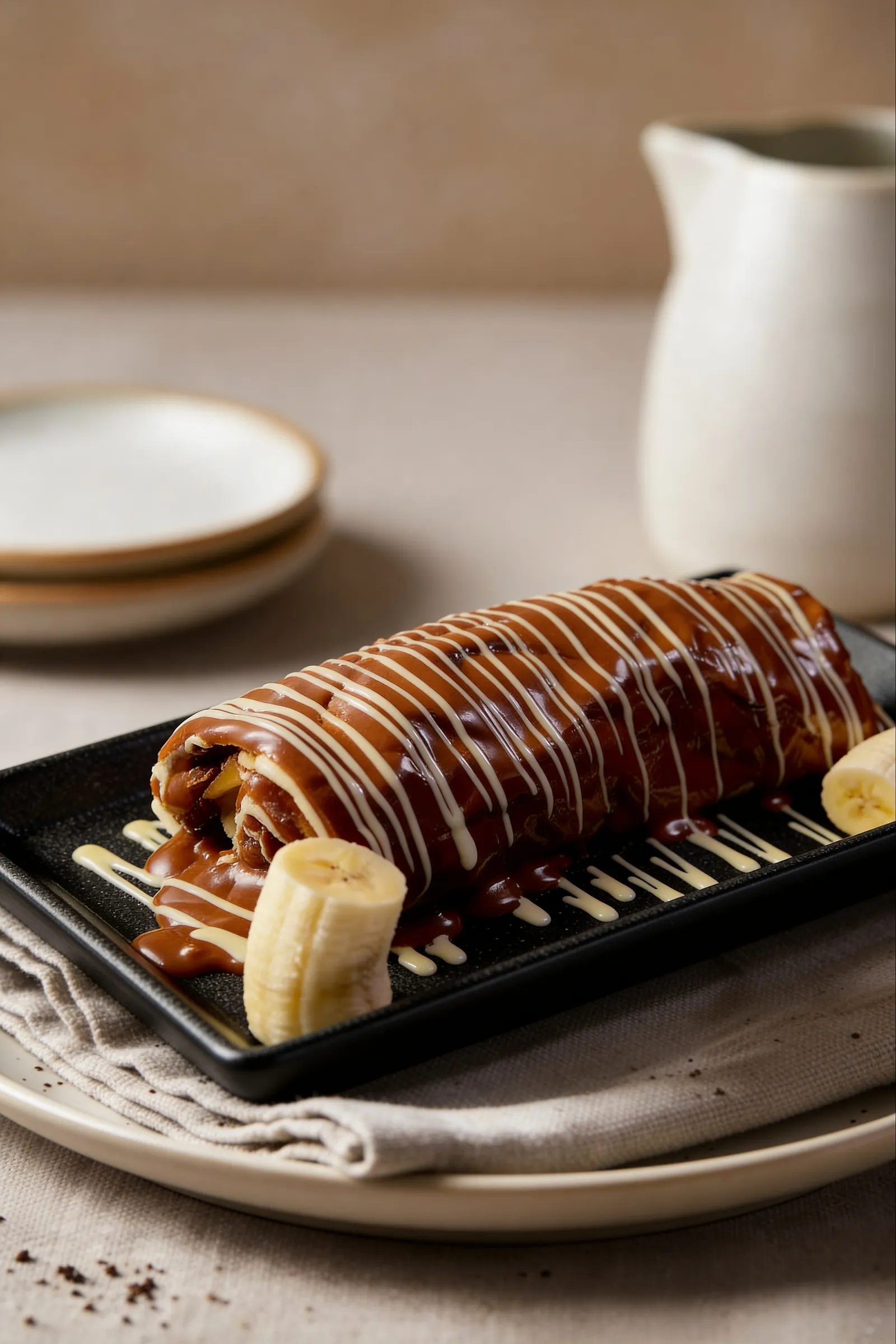 ChocolateBar chocolate-drizzled dessert